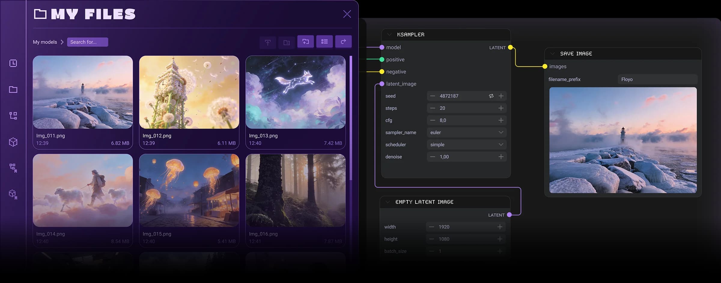 ComfyUI x MyFiles graphic